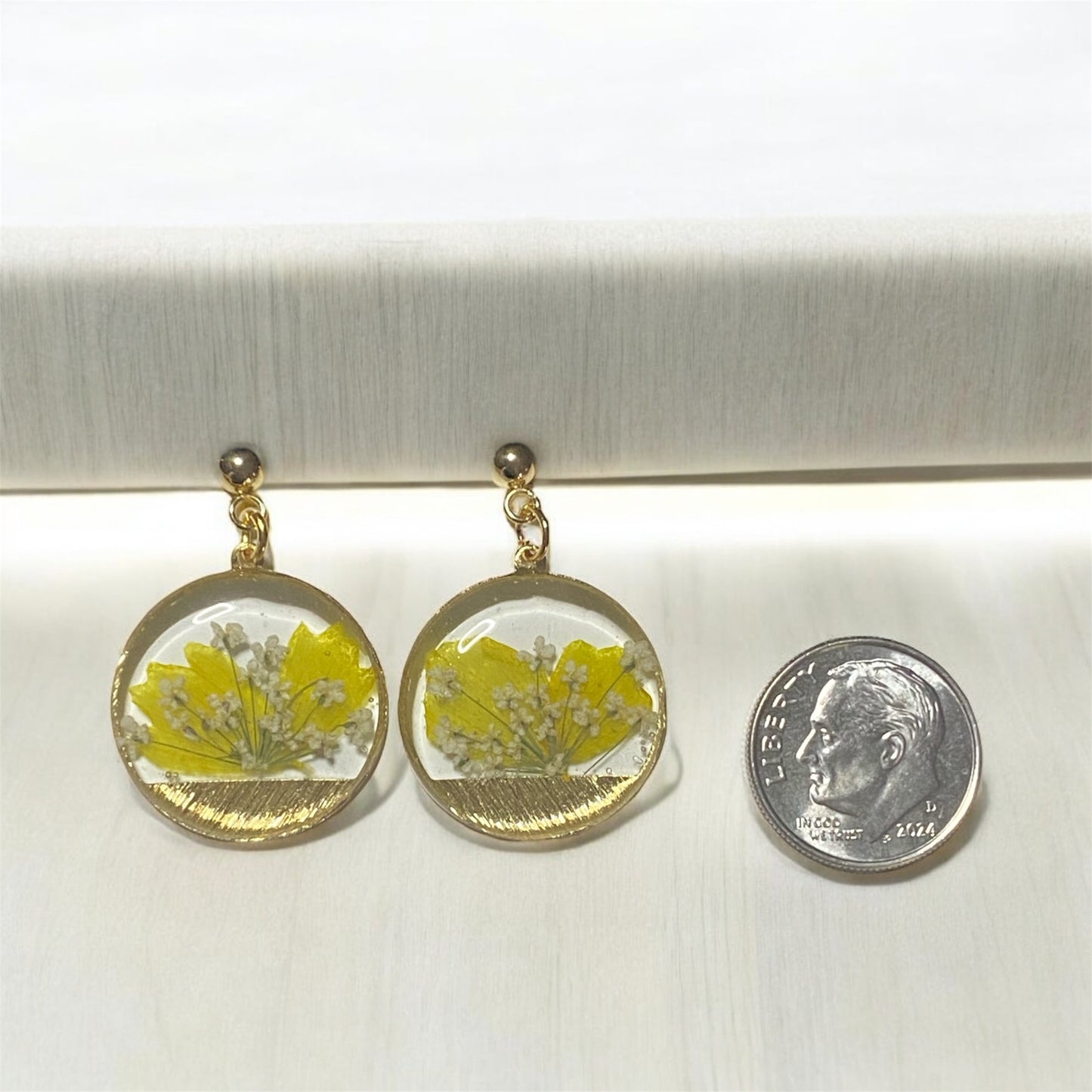 Yellow Flower Petals and Queen Anne’s Lace