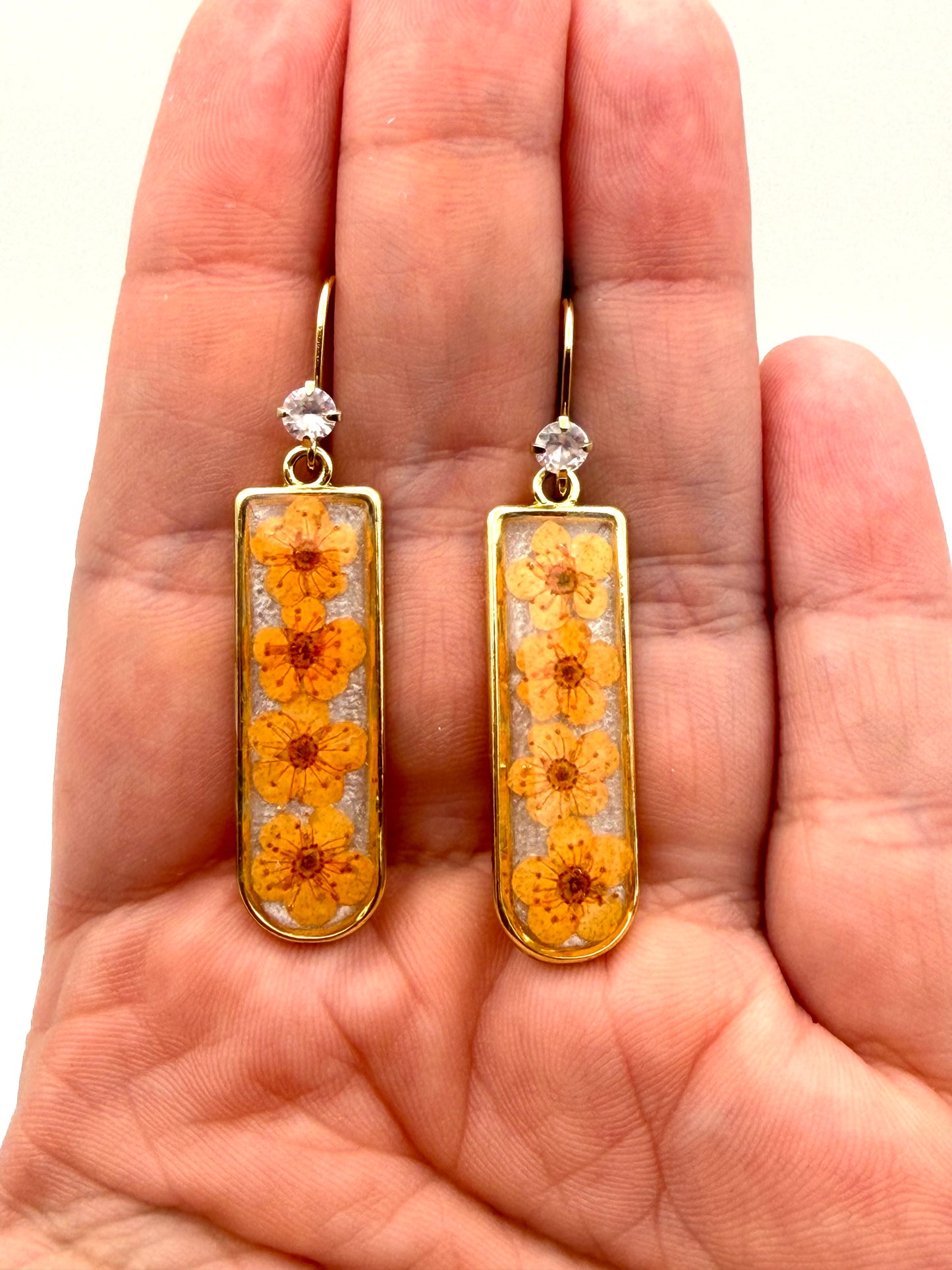 Opal Colored Mica Powder with Orange Plum Blossoms
