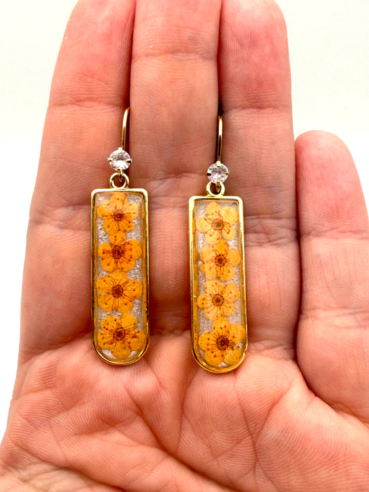 Opal Colored Mica Powder with Orange Plum Blossoms