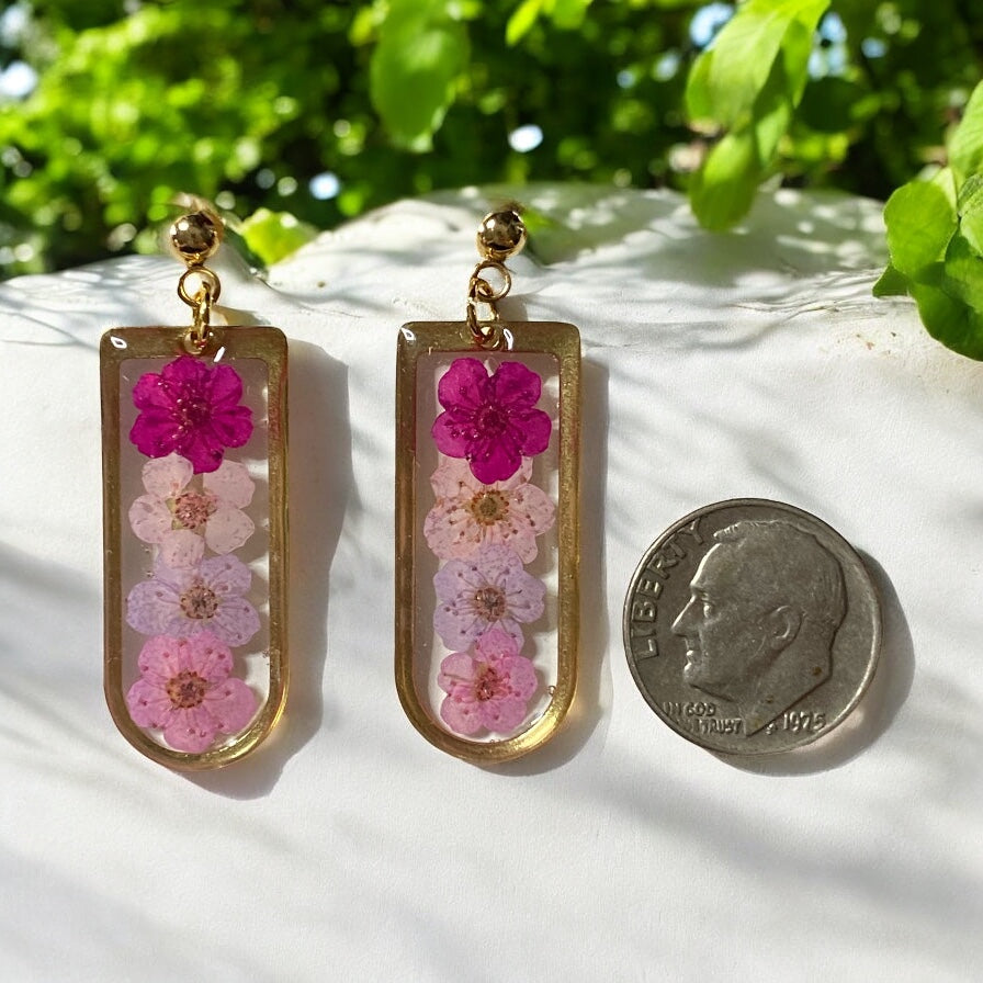 Hot and Light Pink, Light Purple and Pink Plum Blossoms