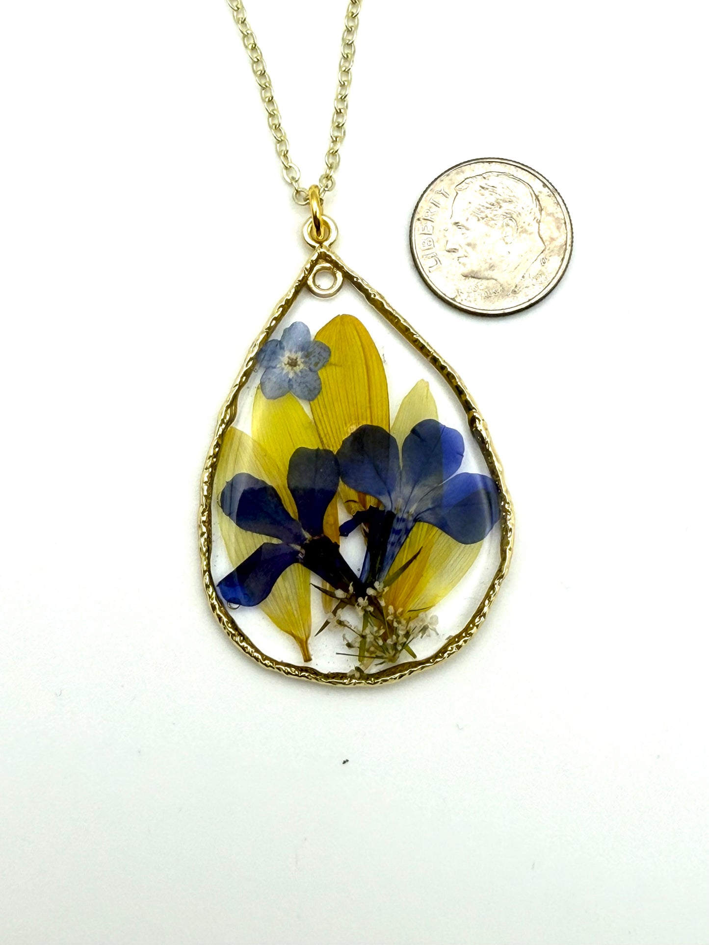 Sunflower Petals, Forget-Me-Nots, Lobelia, and Wild Flowers