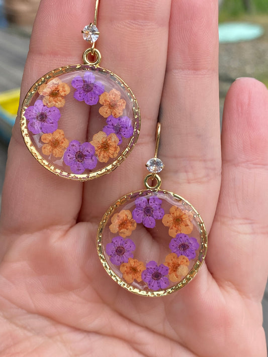 Plum Blossom Flower Earrings