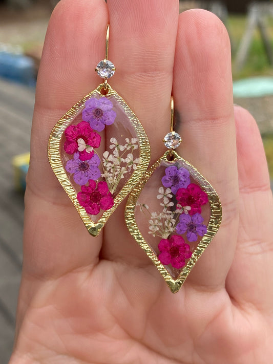 Plum Blossom Flower Earrings