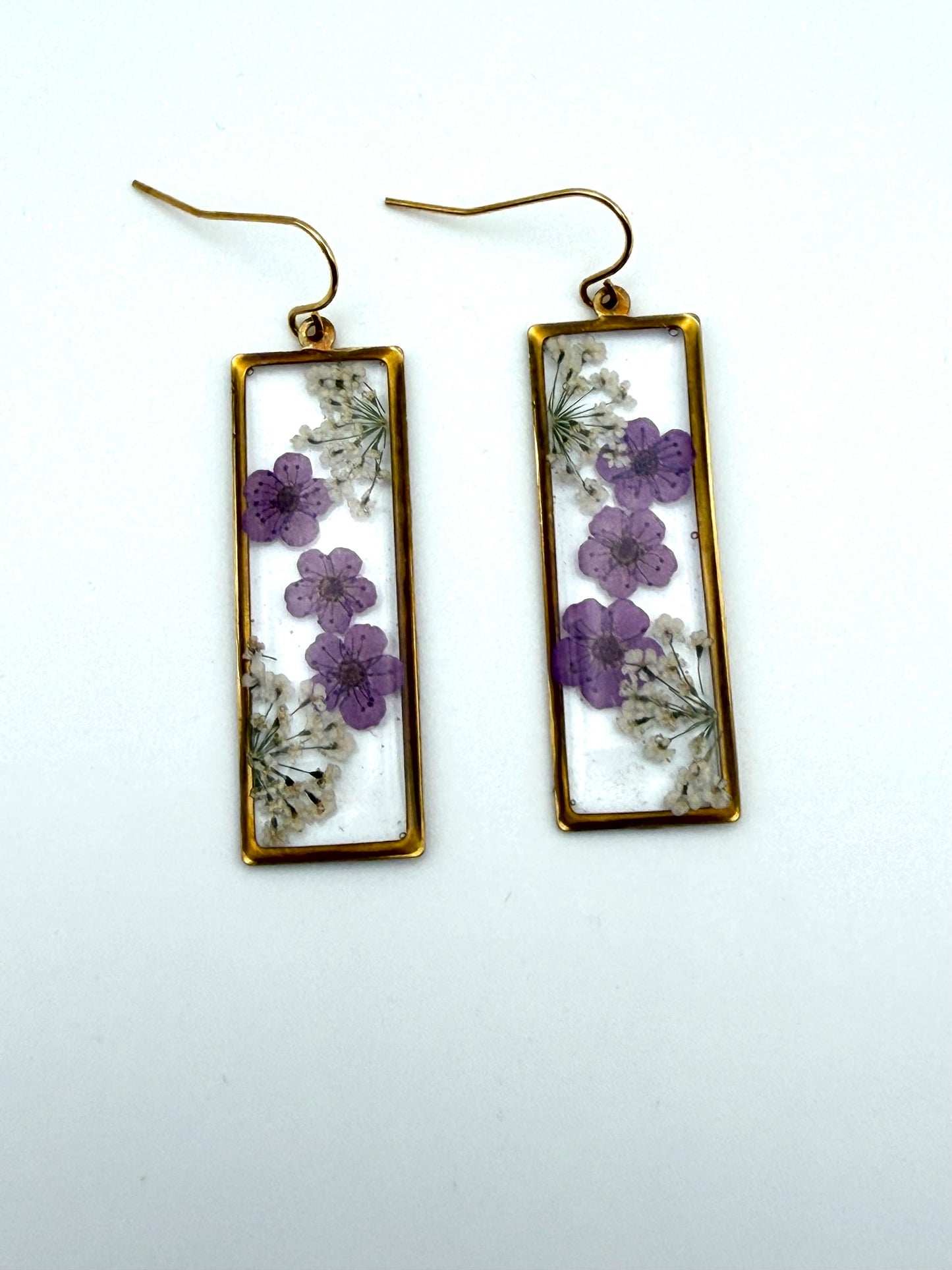 Purple Plum Blossoms with Queen Anne’s Lace