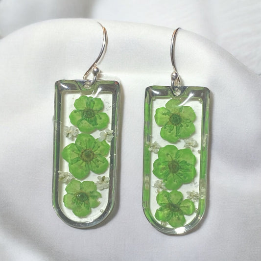 Green Plum Blossoms with pieces of Queen Anne’s Lace
