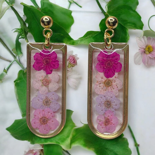 Hot and Light Pink, Light Purple and Pink Plum Blossoms