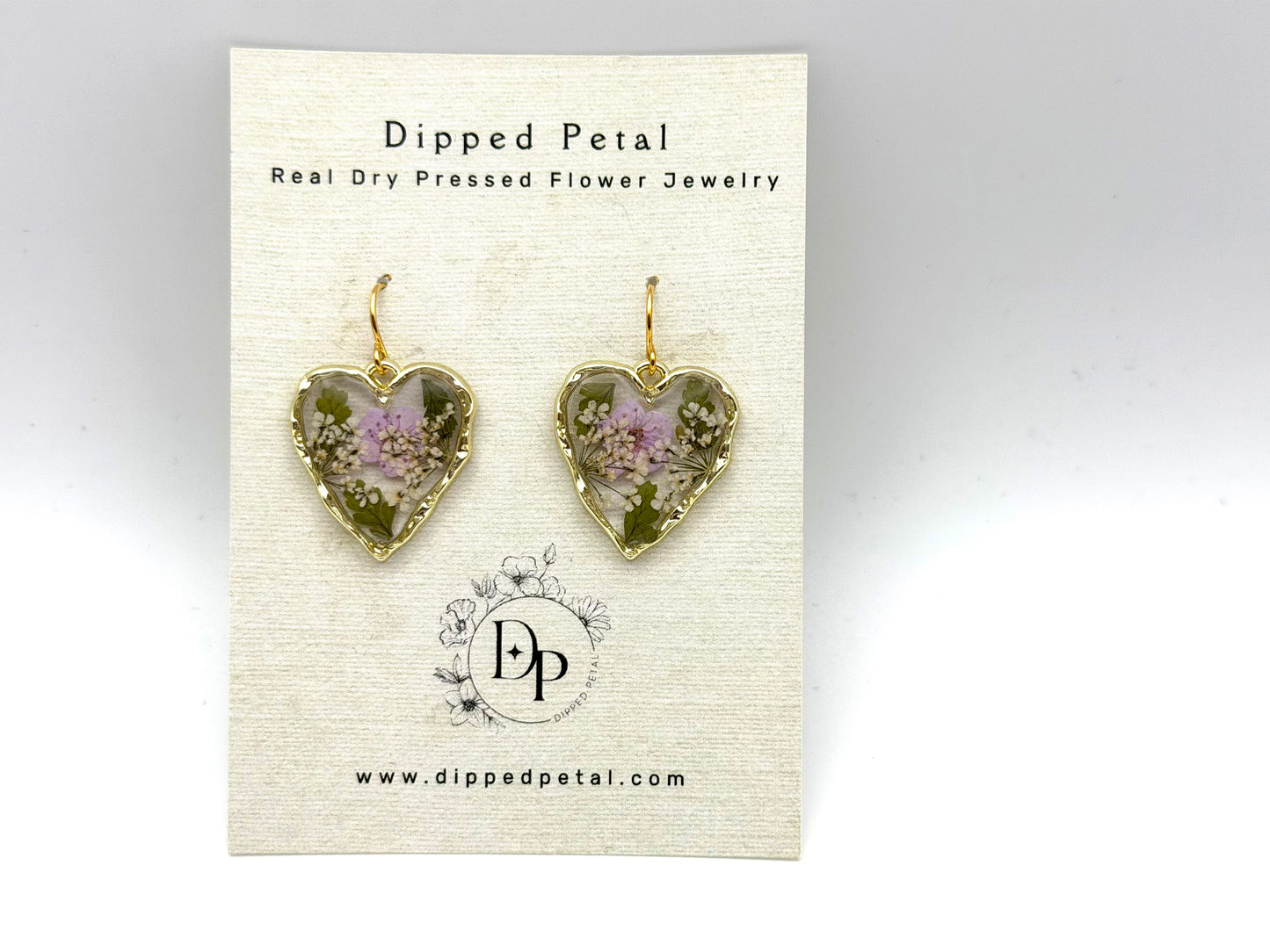 Light Purple Plum Blossoms, Fern, and Queen Anne’s Lace