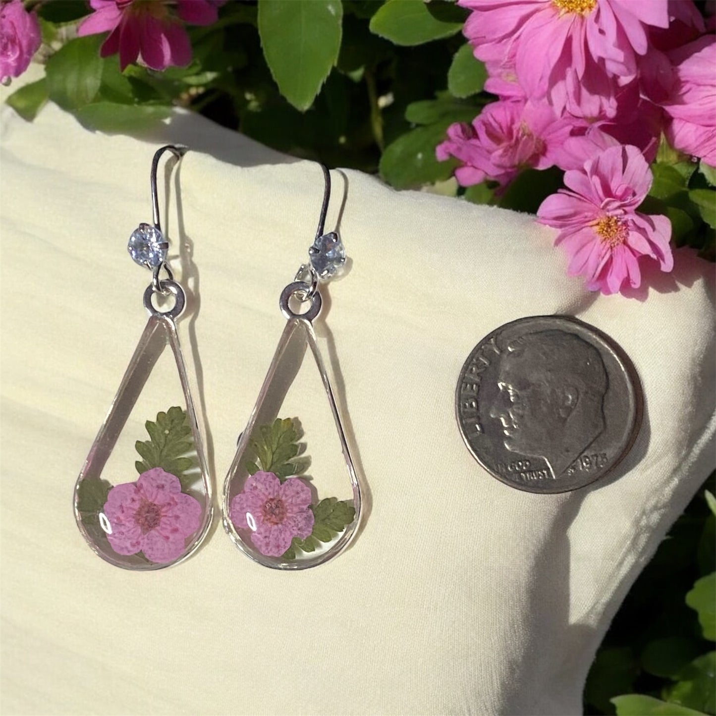Light Pink Plum Blossoms, and Dry Pressed Fern