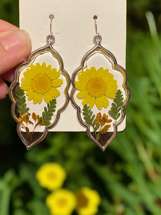 Yellow Daisy Earrings