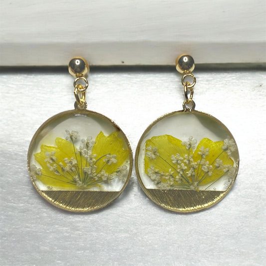 Yellow Flower Petals and Queen Anne’s Lace