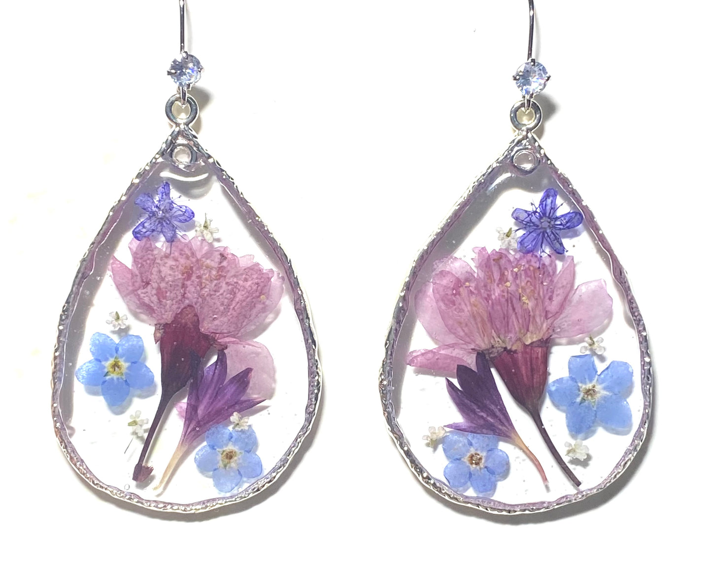 Cherry Blossoms, Forget-Me-Nots, with pieces of Queen Anne’s Lace