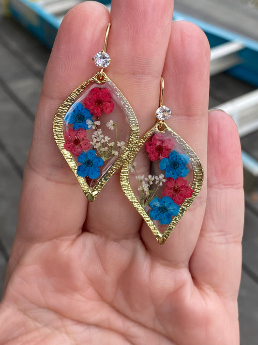 Plum Blossom Flower Earrings