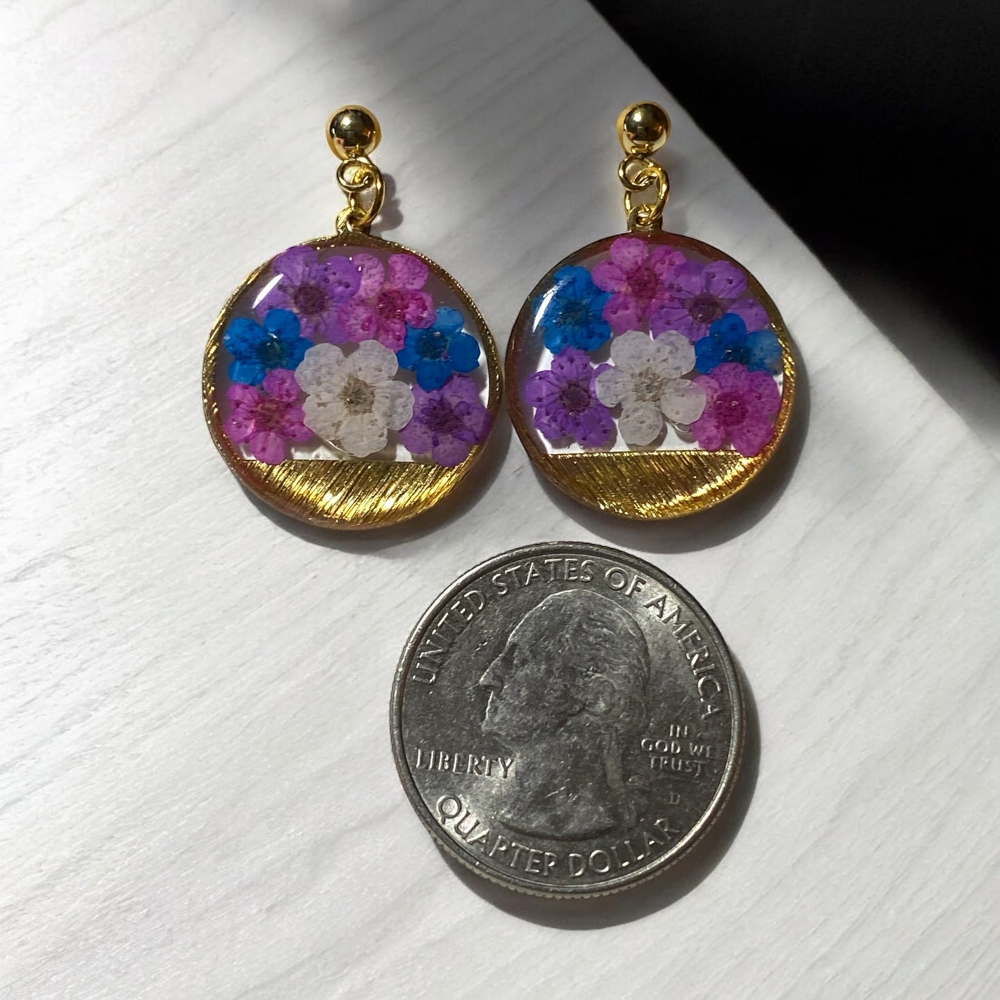 Pink, Blue, Purple, and White Plum Blossoms
