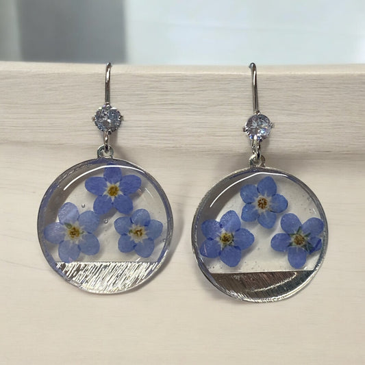 Blue Forget-Me-Not Earrings