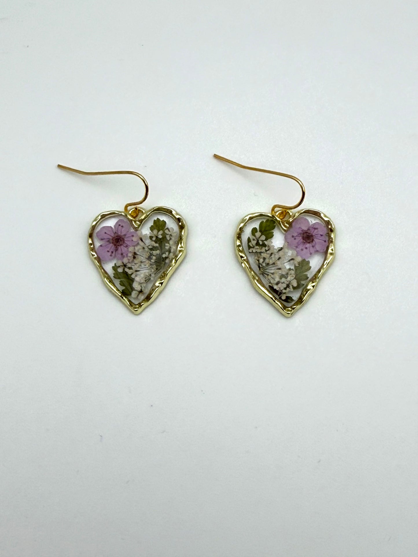Light Purple Plum Blossoms, Fern, and Queen Anne’s Lace